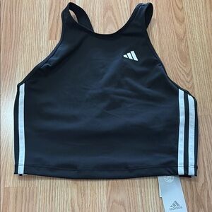 Adidas Black and White Crop Top